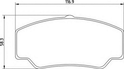 MAGNETI MARELLI 363700200348 -  Комплект тормозных колодок, дисковый тормоз